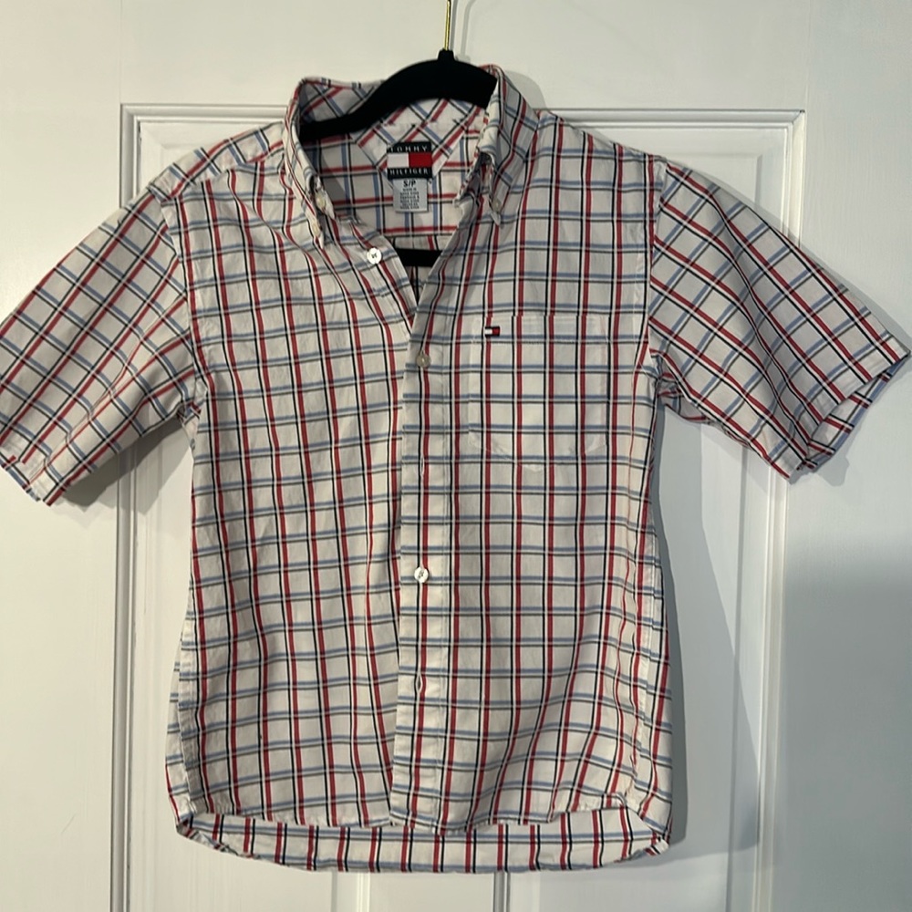 Tommy Hilfiger Boys short sleeve dress shirt size S/P